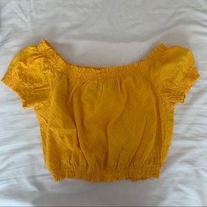 Cropped, off-the-shoulder Top!